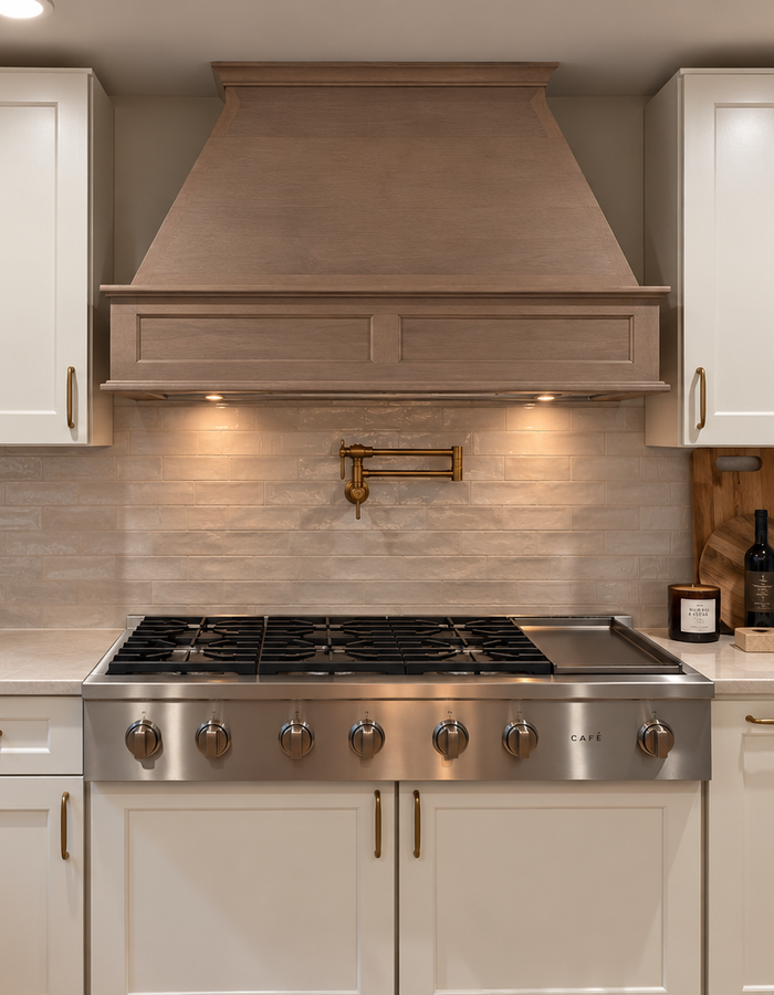 Family cooking together in a warm kitchen