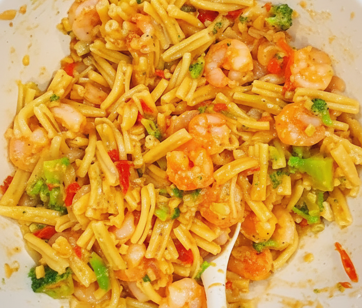 Garlic Kissed Shrimp Primavera